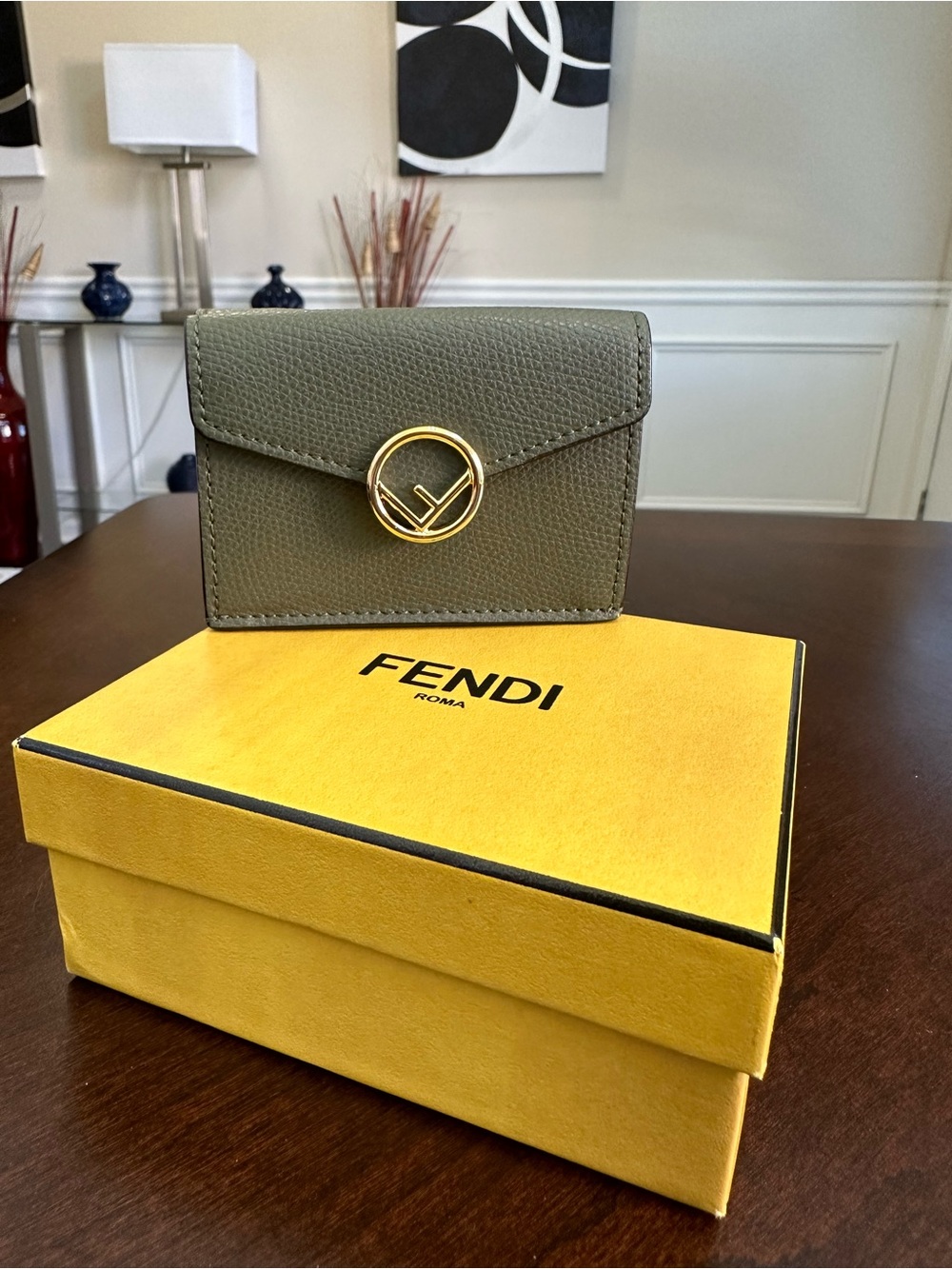 Fendi Trifold Micro Wallet